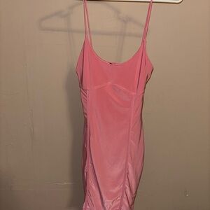 Pink Spaghetti Strap Dress